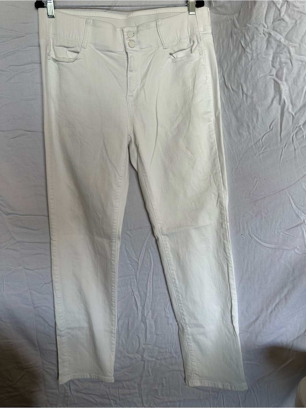 Apt. 9 White Straight Leg Jeans